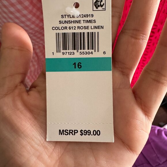 1. State pink gingham bubble hem dress WITH POCKETS! - Picture 6 of 6